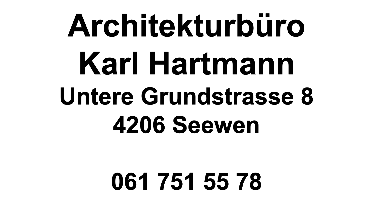 Architekturbüro Karl Hartmann